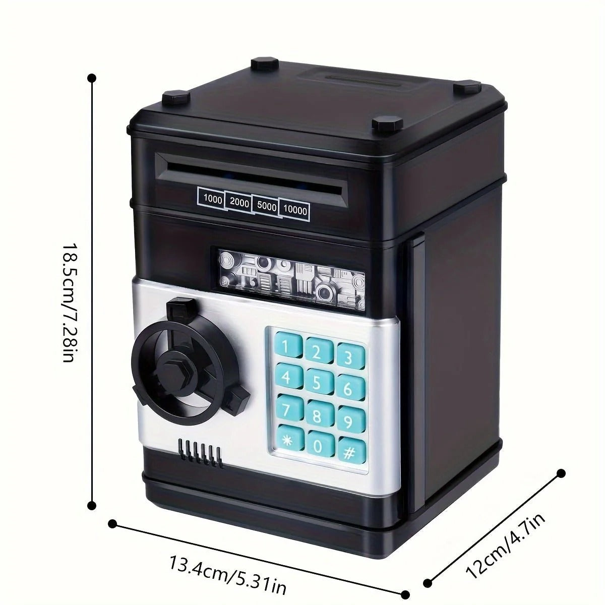 Number Bank Coin & Bill Safe