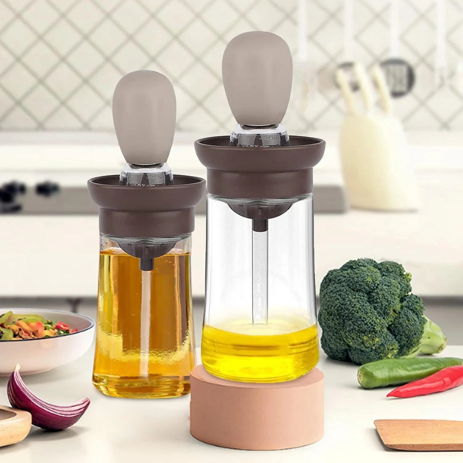 Silicone Oil Brush Bottle
